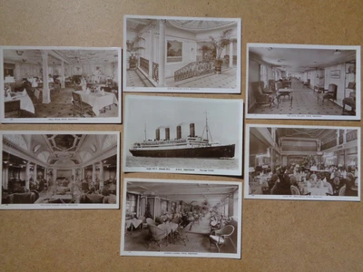 £6 • Buy 7   R,m,s Aquitania  Early  R P. Postcards  Un Posted Vg/ Mint