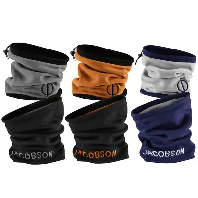 Oscar Jacobson Reversible Snood / Fleece Lined Neck Warmer / All Colours • £14.95