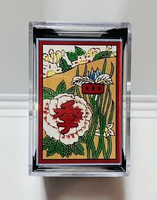 Hanafuda 四季 Shiki By 大石天狗堂 Japanese Playing Cards Flower Cards Black Unused • $16.59