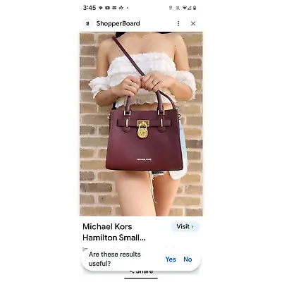 Michael Kors Hamilton Small Crossbody Cherry Red BEAUTIFUL  • $99