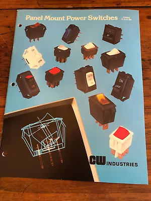 Vintage CW Industries Panel Mount Power Switches Catalog • $18