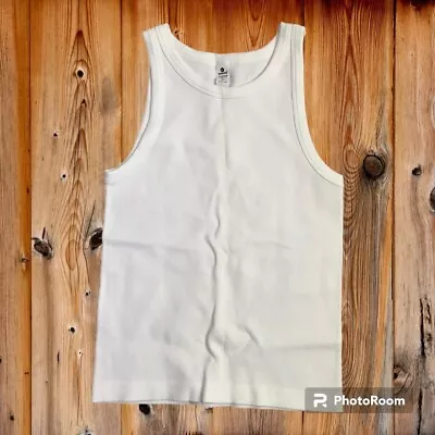 NWOT! 90 Degrees By Reflex Ribbed Seamless Meet To Greet Tank In White Size Medi • $10