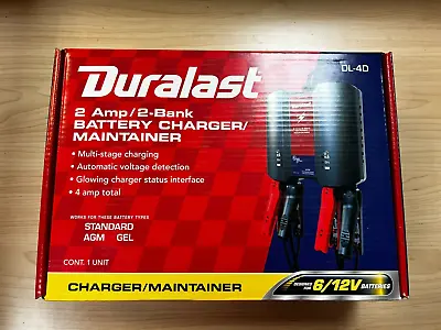 Duralast 4 Amp 6/12 Volt Battery Charger DL-4D FREE SHIPPING! • $85.47