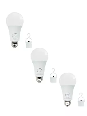 3 - ZogeeZ Emergency Rechargeable LED Light Bulbs - Battery Backup 9 Watt (60 W) • $24.99