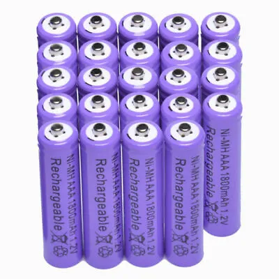 24x AAA 1800mAh 1.2 V Ni-MH Rechargeable Battery For MP3 RC Toys Camera • $14.10