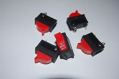 5Pcs 3 Position OFF-ON-ON Boat Rocker Switch 3 Pin 250V AC10A Maintain • $2.45