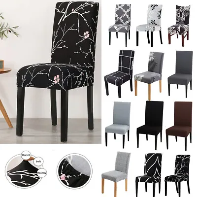 $5.85 • Buy Stretch Dining Chair Seat Covers Spandex Lycra Washable Banquet Wedding Party AU