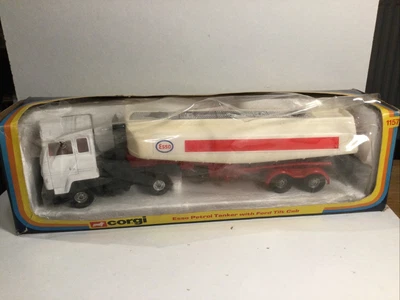 £59.99 • Buy Corgi 1157 Esso Petrol Tanker Truck With Ford Tilt Cab With Original Box