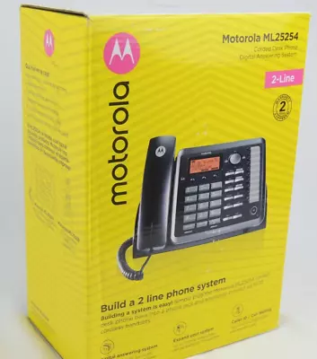 Motorola ML25254 DECT 6.0 Expandable Corded 2-line Business Phone Caller ID NEW • $74.99