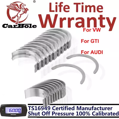 Main&Connecting Rod Bearing Shell Set For VW GTI EOS AUDI Q3 A4 TT 1.8T 2.0T STD • $44.14