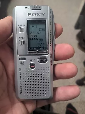 Sony ICD-B16 (16 MB 8 Hours) Handheld Digital Voice Recorder • $7.50