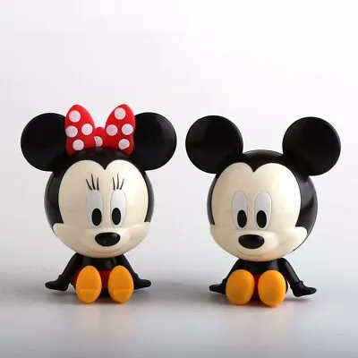 £4.79 • Buy 1 Pair Of Mickey & Minnie Mouse Figures Cake Toppers Ornament Toy Figure 7-9 Cm