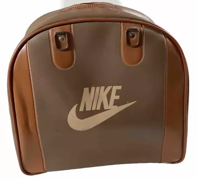 Nike Bowling Ball Bag Vintage Logo Missing Handle 1980s Brown • $34.99