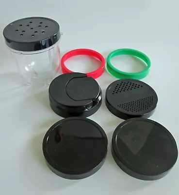 Magic Bullet Blender Replacement Lids Lot 7 Flip Shaker Strainer Stay Fresh Cup • $7.99