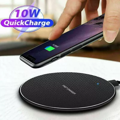 Qi Wireless Charger Charging Pad For IPhone 13 12 11 Pro Max Samsung S21 S20 • $12.99