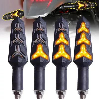 4x Motorcycle LED Turn Signal Blinker Light Lamp Indicator Scooter Universal • $19.69