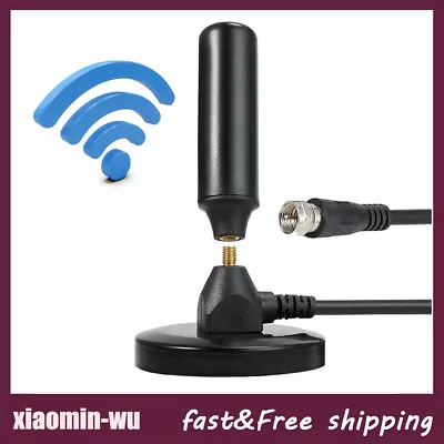 Magnetic Aerial Ariel TV Antenna DVB-T2 Digital Mount Outdoor Motorhomes Camper • £11.99