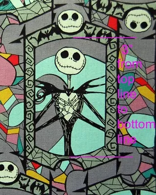 Nightmare Before Christmas Fabric-Jack Skellington/Sally - By The HALF Yard • $4.50