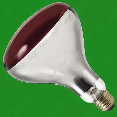 2x 250W Infra Red Heat Bulb Ruby Red ES E27 Lamp Muscular Healthcare Rheumatism • £19.99