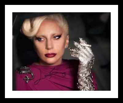 Lady Gaga Autograph Signed & Framed Photo 10 • £19.99