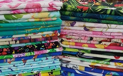 Fabric F/Q Fat Quarters Flat Fats Quilting Fabric Cotton Various Designs • $6