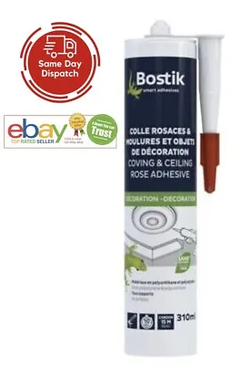 Bostik Coving & Ceiling Rose Adhesive Sealant White Moulding Glue 310ml • £6.49