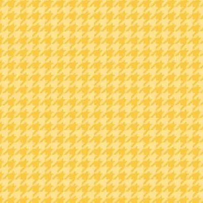 Little One Flannel Too By Maywood Studio -  Yellow Houndstooth   #F8225-S • $12.45