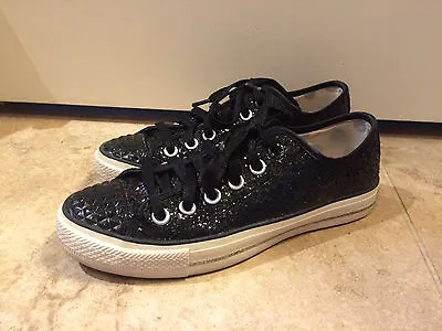 Daddys Money Gimme Star Studded Black Women's Shoes 6 Great Pre-Own Cond • $25