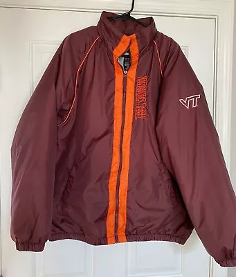 Vintage Team Starter Virginia Tech Jacket XL Full Zip Lined Looks New! • $24.50