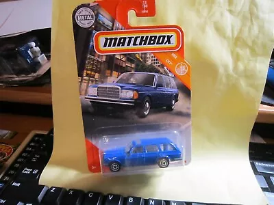 2020 Matchbox ~ MBX City ~ #13/100 ~ Mercedes-Benz S123 Wagon ~ Blue  • $1.44