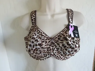  Wacoal 34ddd  #855167 Awareness Full Figure Underwire Bra Brown/ Wild Nwt $67 • $44.10