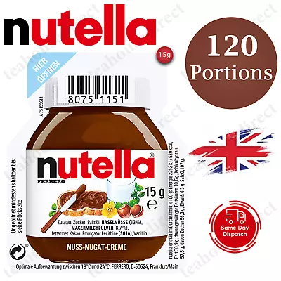 Nutella Spread Chocolate Hazelnut Cocoa 15g Individual Portions Mini Packs[120] • £25.99