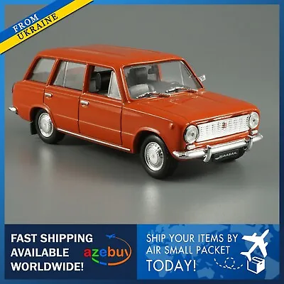 VAZ 2102 Zhiguli Red Station Wagon USSR 1971 Year 1/43 Scale Diecast Model Car • $29.95