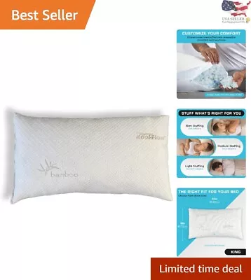 Thin Memory Foam Pillow - Cooling Technology - King Size - Firm And Soft • $31.99