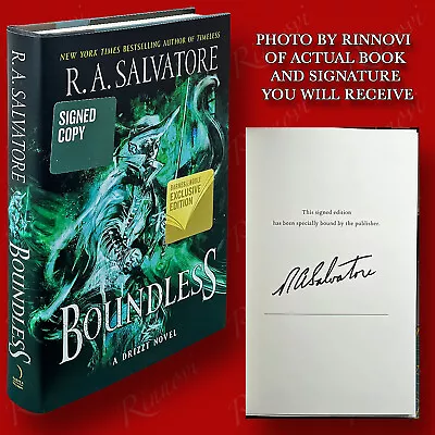 Boundless SIGNED R A Salvatore (2019HC1st/1st) BRAND NEW • $74.97