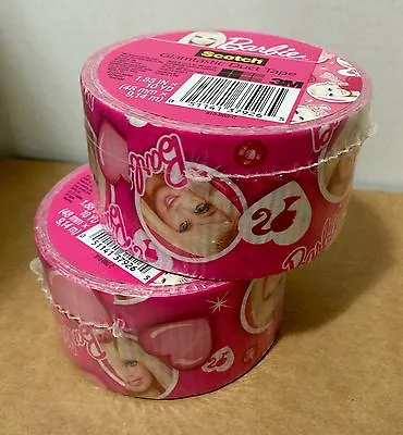 $7.90 • Buy Two Rolls Of 3M Scotch Duct Tape, Glamtastic Barbie Design, Brand New