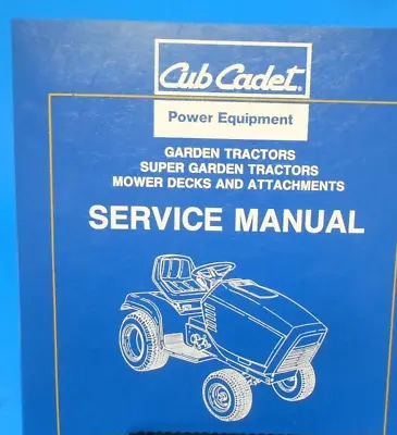 Cub Cadet Super & Garden Tractor Mowers & Attachments Service Manual 1340 2182 • £39.22