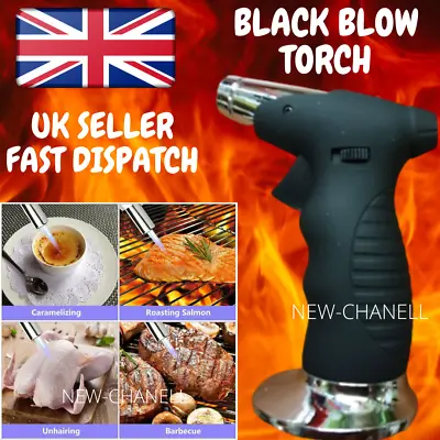 £13.99 • Buy Blow Torch / Culinary Torch - Kitchen Cooking Butane Torch BBQ Baking UK BLACK