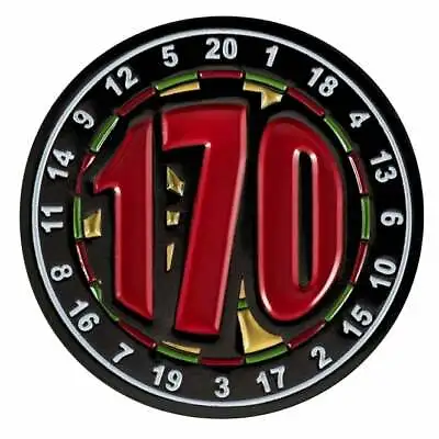 Darts 170 Checkout Pin Badge Round • £3.99