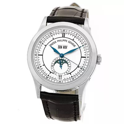 PATEK PHILIPPE 18K White Gold Annual Calendar # 5396 G Box Warranty 2011 MINTY • $39990