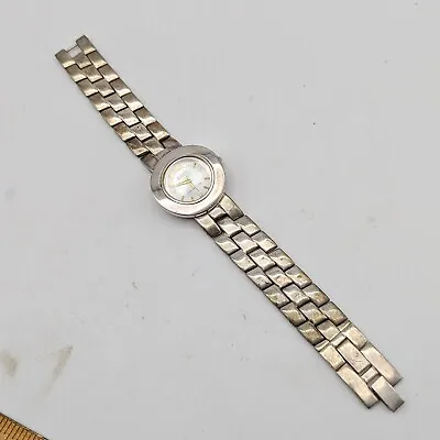 Vtg Sterling Silver Ecclissi Watch Quartz Model 32250 Link Chain Reversible • $59.99