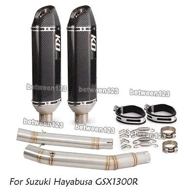 Exhaust Muffler Pipe Middle Link Pipe For Suzuki Hayabusa GSX1300R 2008~2020 • $273.89