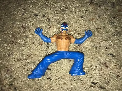 Rey Mysterio 2012 WWE Mattel 3  Mini Blue Pants Variant Loose Action Figure • $4.99