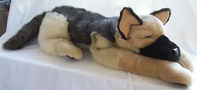 Vintage Folkmanis Life Like German Shepherd Plush Dog Hand Puppet 39  Long • $29.95