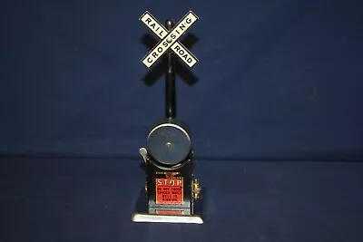 Marx 418 Chrome Base Crossing Signal W/Bell #1 • $14.95