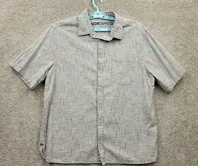 Mossimo Supply Co. Shirt Adult 2XL Gray Button Up Camp Casual Mens • $9.99