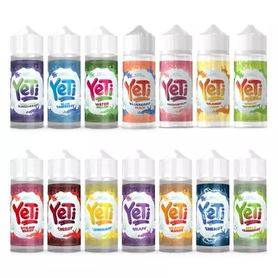 Yeti E- Liquid 100ML No Nicotine TPD Compliant Buy 3 Get 1 Free(Add 4 To Basket) • £10.99