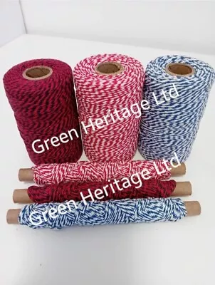 200 & 20m Bakers Twine Spool UK Made Colors Christmas Wedding Craft Cord String • £2.99