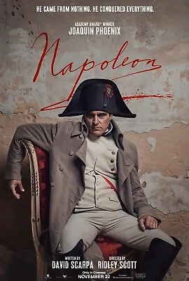 Napoleon Joaquin Phoenix Movie Poster Film A4 A3 A2 A1 Cinema Print #2 • £10.06