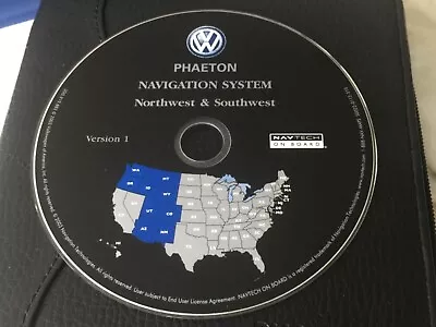 2004 2005 2006 Volkswagen Phaeton Navigation Dvd Covers Northwest Southwest Oem • $39.15